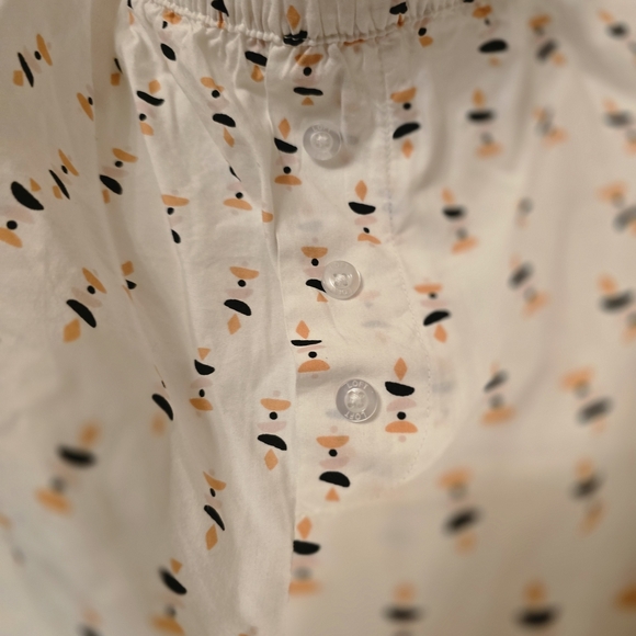 LOFT Cream Floral Print Pajama Shirt - Picture 3 of 6